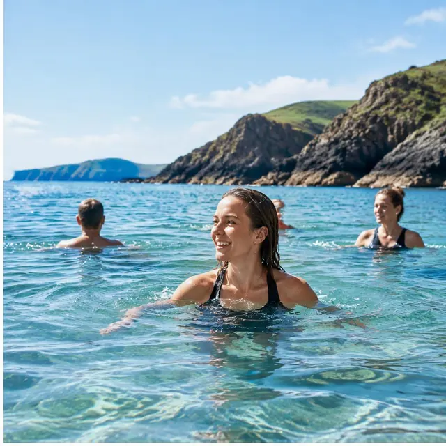 Sea swimming on the Irish coast